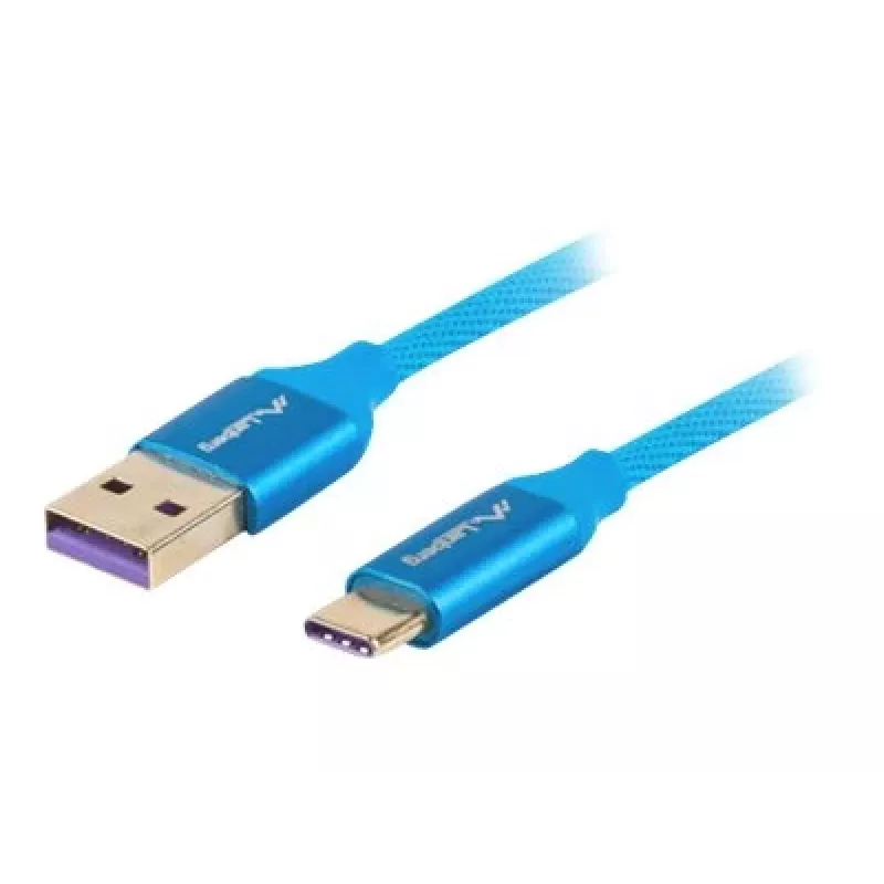 USB 2.0 kabelis LANBERG CA-USBO-21CU-0010-BL — USB A uz USB C, 1 m, zils