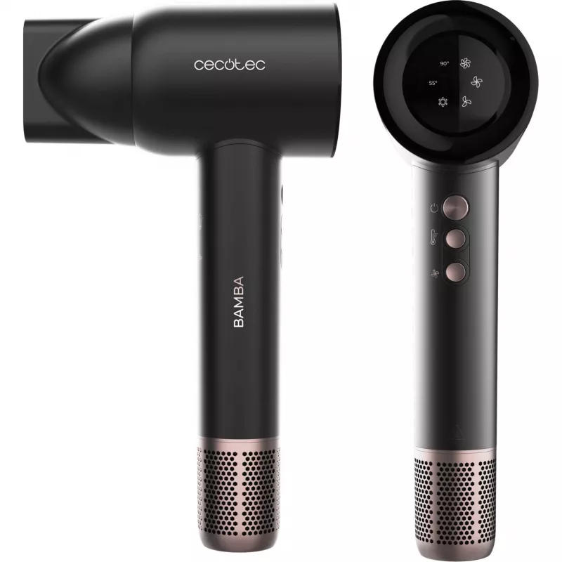 Cecotec Bamba IoniCare RockStar Nano IonTech matu žāvētājs 1600 W, melns