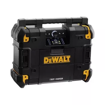 Portable radio DeWalt DWST1-81078-QW — AM/FM digital tuner, LED display, 4 speakers, AC/DC power, USB port, AUX out