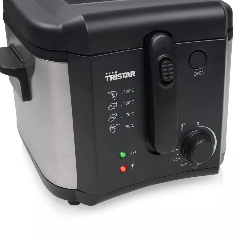 Tristar fritieris | FR-6878 | Jauda 1600 W | Tilpums 2,5 L | Melns