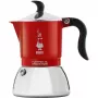 Plīts virsmas espresso aparāts BIALETTI FIAMMETTA 2TZ Induction sarkans, 2 krūzīšu plīts virsmas moka katls