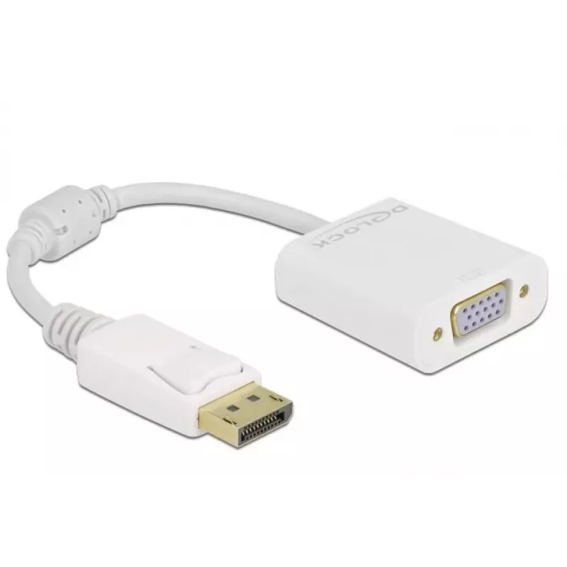 Adapteris DisplayPort 1.2 vīrišķais – VGA sievišķais DeLOCK 61007