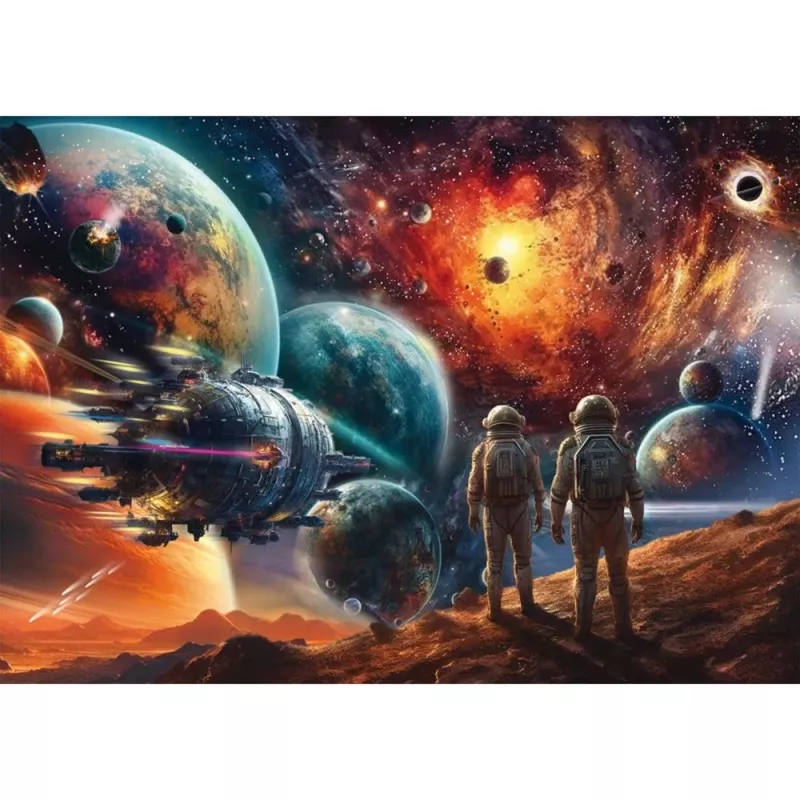 Mozaīkmīkla schmidt spiele Michele Farella 1000 gabali — Kosmisko krāsu krāšņums
