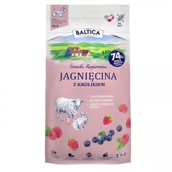 BALTICA regional flavours Small breeds Lamb with rabbit - sausā suņu barība - 3kg