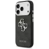 GUESS | Hardcase 4G | Aizmugurējais vāciņš | iPhone 17 Pro Max | Apple | Ekoloģiskā āda/PC/Plastmasa/TPU | Melns