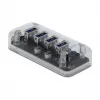 USB centrmezgls DeLOCK 64087 caurspīdīgs