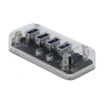 USB centrmezgls DeLOCK 64087 caurspīdīgs