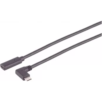 USB kabelis S/CONN 13-54025 USB 3.2 Gen 2x2 1m USB C pelēks