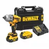 Trieciena uzgriežņatslēga DeWALT DCF900P2T-QW 1/2 collas bezsuku 18 V, 1898 N·m, 5 Ah akumulators, 2 akumulatori, lādētājs, futrālis