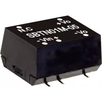Strāvas adapteris MEAN WELL SBTN01M-12 1W Ieeja 10,8-13,2V Izeja 12V