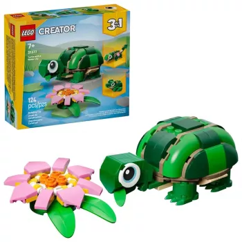 LEGO CREATOR 3 IN 1 31377 Bruņurupucis ar ūdensrozes ziedu