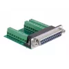 Kabeļa adapteris DeLOCK 65317 25p 27p Melns Zaļš Sudraba