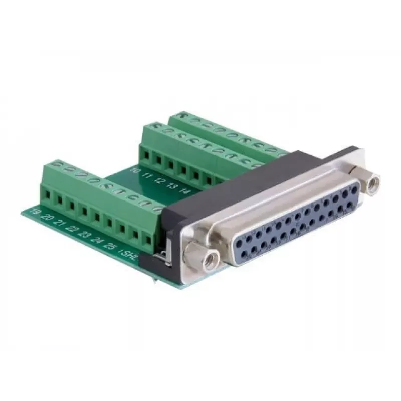 Kabeļa adapteris DeLOCK 65317 25p 27p Melns Zaļš Sudraba