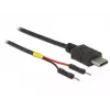 USB kabelis DeLOCK 85418 0.1 m USB C melns
