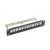 Komutācijas panelis LANBERG PPKS-9212-B 12-portu 1U 10 collu FTP