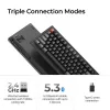 Mehāniskā pilnizmēra tastatūra Keychron V6 Ultra 8K — QWERTY, Bluetooth, RGB, melna