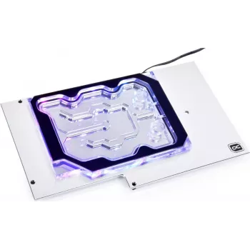 Alphacool Aurora GPX-N - ūdens bloks + siltuma izkliedētājs - akrils - Varš - Niķelis - 3-pin JST - 1/4 - 60 °C - 0,8 bar (13039)