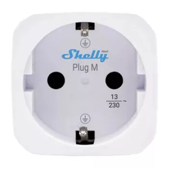 Shelly Plug PM Gen3 Matter 13A viedā kontaktligzda, balta