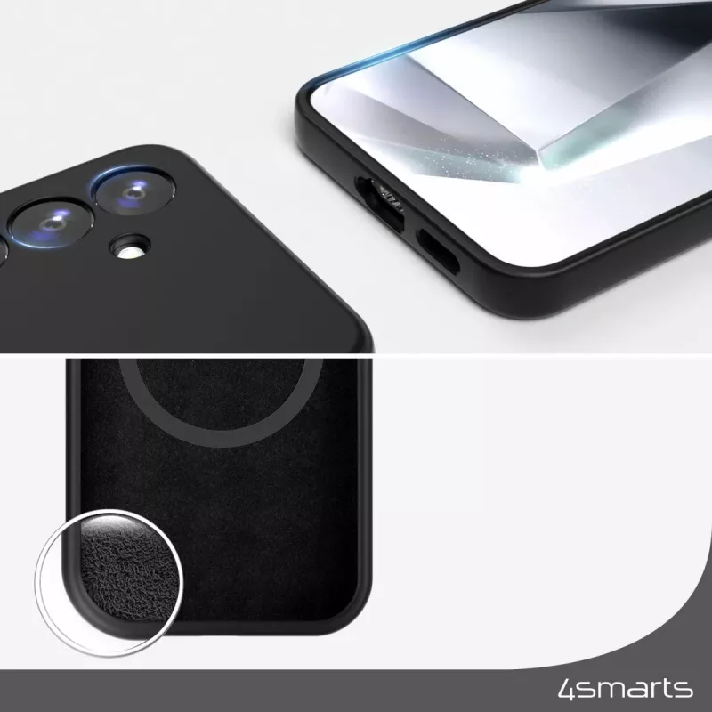 Cover 4smarts Galaxy A55 16.8 cm (6.6 inch) melns