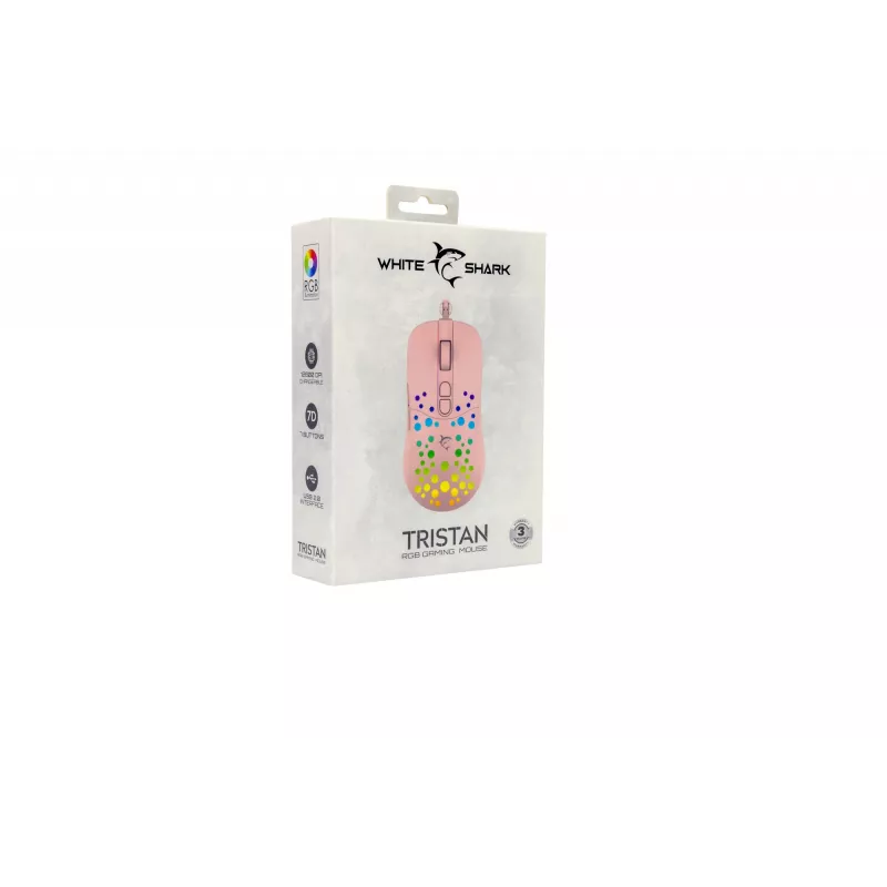 pele White Shark GM-9004 Tristan-2 Pink RGB USB