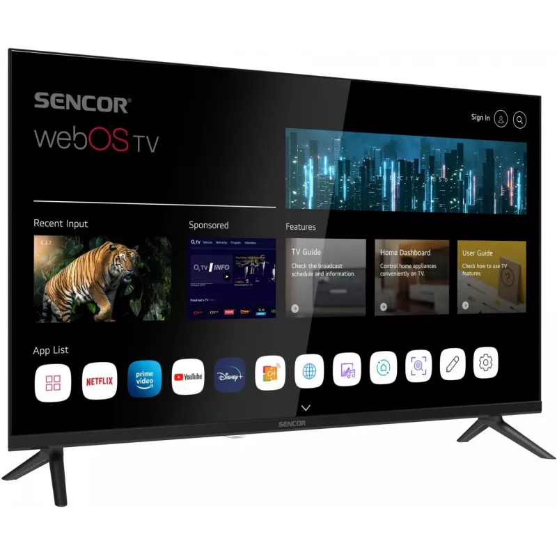 Televizors SENCOR SLE 32S830WB 32 collu LED Smart webOS 12V BT5.0