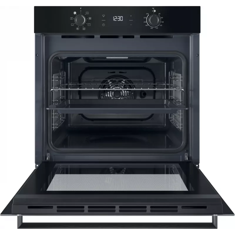 INDESIT cepeškrāsns | IO K55C B | 71 L | elektriskā | katalītiskā | elektroniska | augstums 59.5 cm | platums 59.5 cm | melna