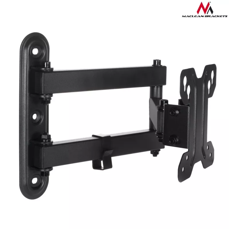 TV sienas stiprinājums MACLEAN MC-740 13–23 collu ekrāniem, VESA līdz 100x100, kravnesība 30 kg