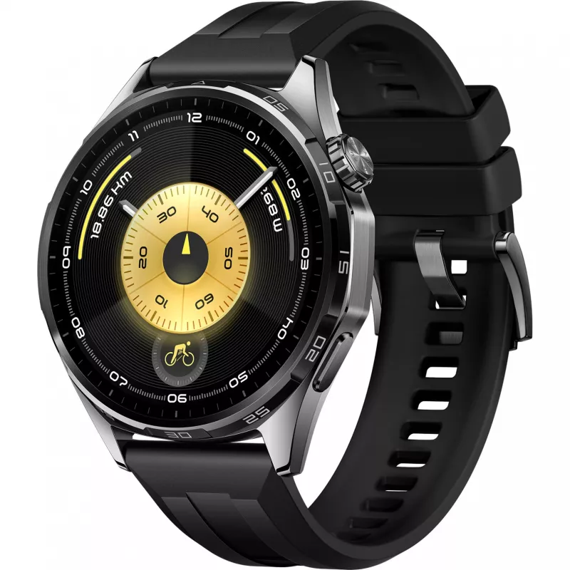 Huawei WATCH GT6 3,73 cm (1,47) AMOLED 46 mm Digitāls 466 x 466 pikseļi Skārienekrāns Melns GPS (satelīts)