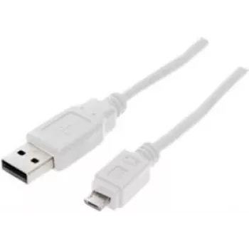USB kabelis ShiverPeaks BS77182-W 1,8m USB 2.0 Micro-USB B balts