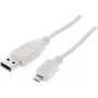 USB kabelis ShiverPeaks BS77182-W 1,8m USB 2.0 Micro-USB B balts