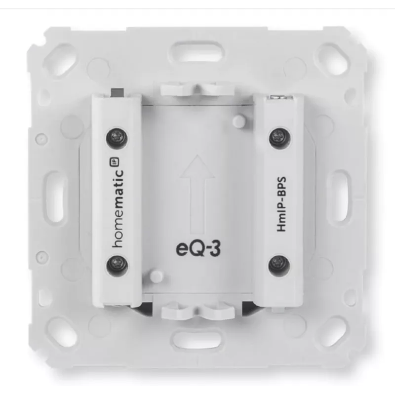 Bezvadu spiedpogas slēdzis pie sienas Homematic IP HmIP-BPS, balts, IP20, 71×71×43 mm