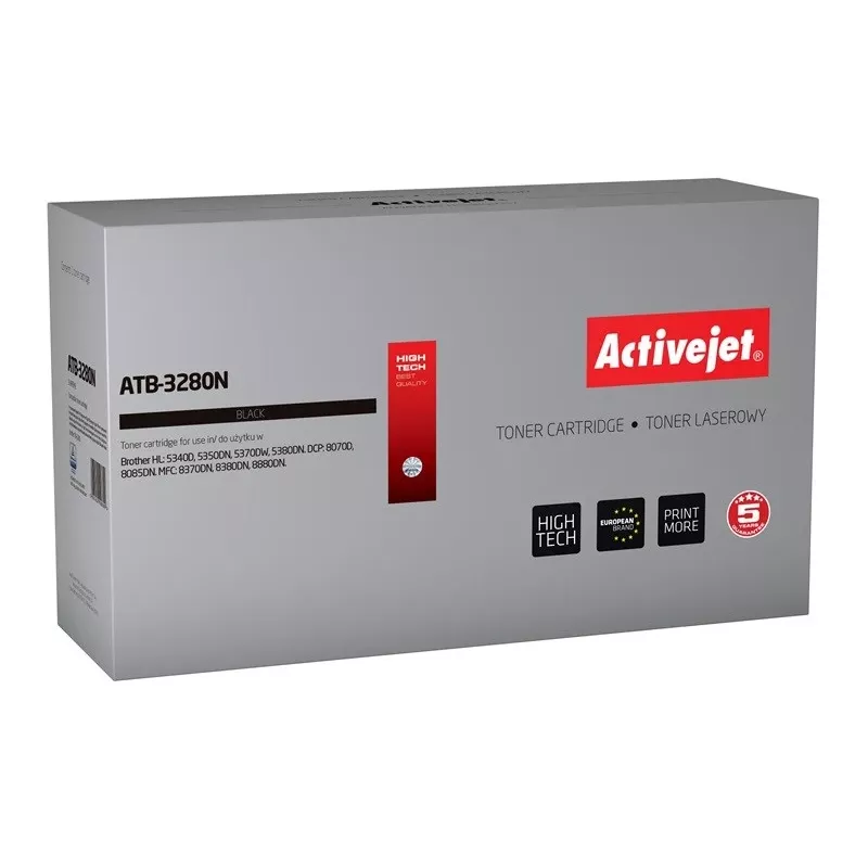 Activejet ATB-3280N Tonera kasetne (aizstāj Brother TN-3280; Supreme; 8000 lappuses; melna)