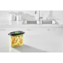 Pārtikas uzglabāšanas konteiners FoodSaver FFC023X 1,8 L ovāls Tritan, melns caurspīdīgs, vakuuma sūknis, mazgājams trauku mazgājamajā mašīnā