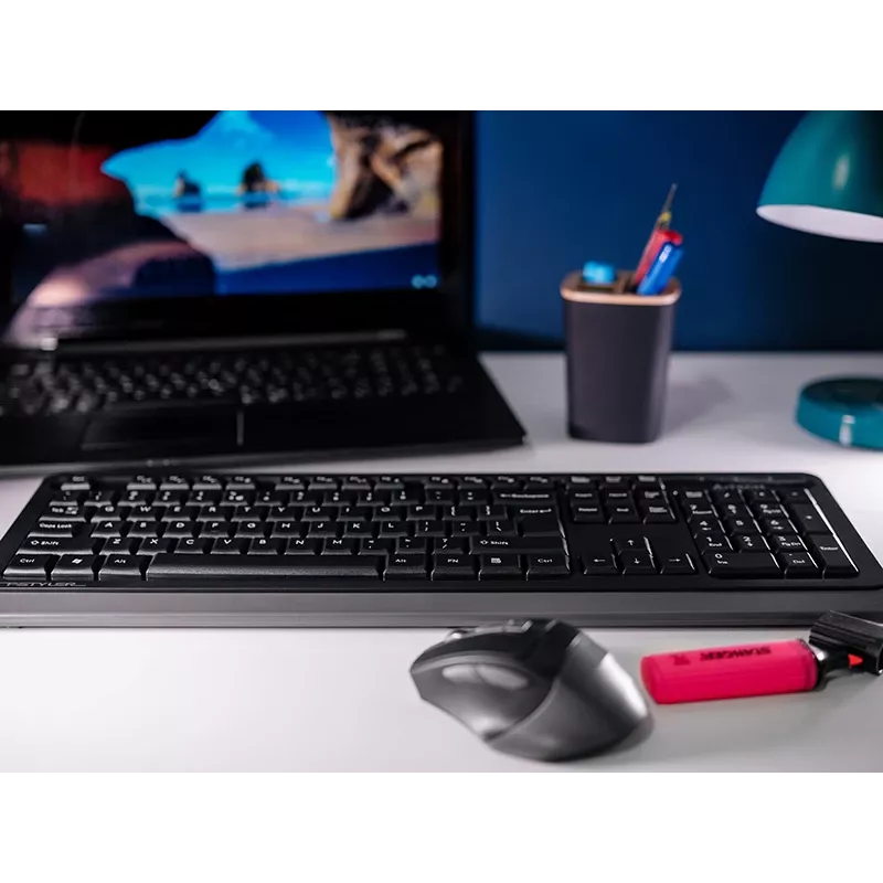 Bezvadu pele A4Tech FStyler 47478 2.4G Nano pelēka ergonomiska dizaina