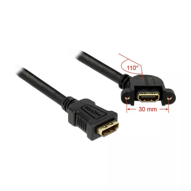 HDMI kabelis DeLOCK 0,25m 2xHDMI