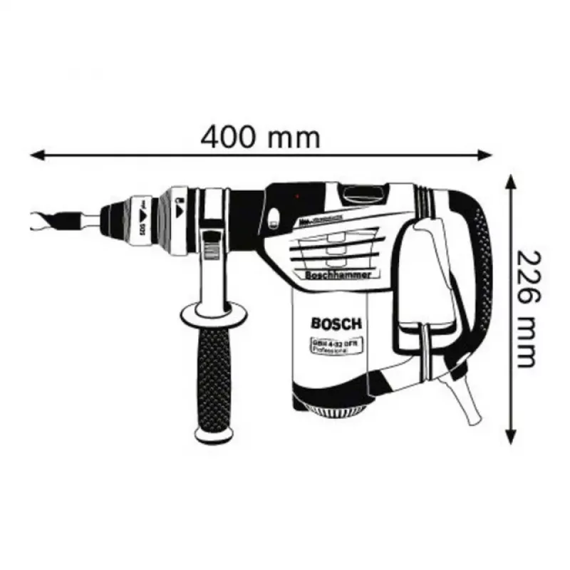 Bosch 0 611 332 101 rotācijas āmurs 900 W 800 apgr./min