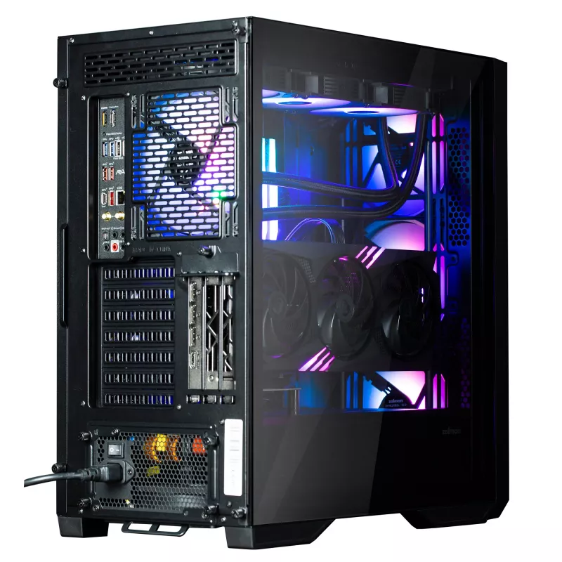 Zalman Z9 Iceberg MS Black ATX Mid Tower PC korpuss ar 4x 140 mm ARGB ventilatoriem - Midi/Mini Tower - ATX