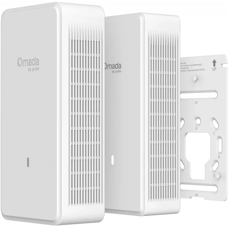 Bezvadu piekļuves punkts TP-LINK EAP775-Wall 9300 Mbit/s, trīsjoslu 2,4/5/6 GHz, 5x RJ-45, PoE, balts