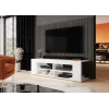 Cama TV skapis RTV TEXAS 50/134/40 balts/balts glancēts