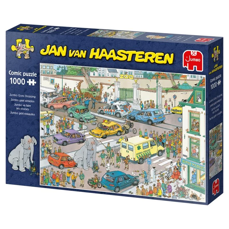Jumbo Jan van Haasteren Jumbo geht einkaufen 1000 gabaliņu puzle (20028)