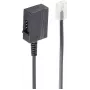 telefona kabelis ShiverPeaks BS71041-1 0,2 m melns