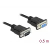 Seriālais kabelis DeLOCK 86613 melns 0,5 m RS-232