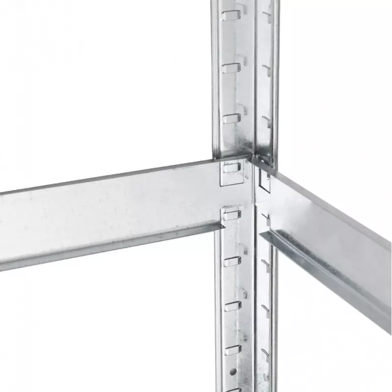Plaukts GreenBlue GB378, cinkots metāls, 5 plaukti, cinkots tērauds, 900×400 mm, max 75 kg uz plauktu