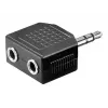 Goobay | Austiņu AUX adapteris; 3,5 mm ligzda 1 pret 2
