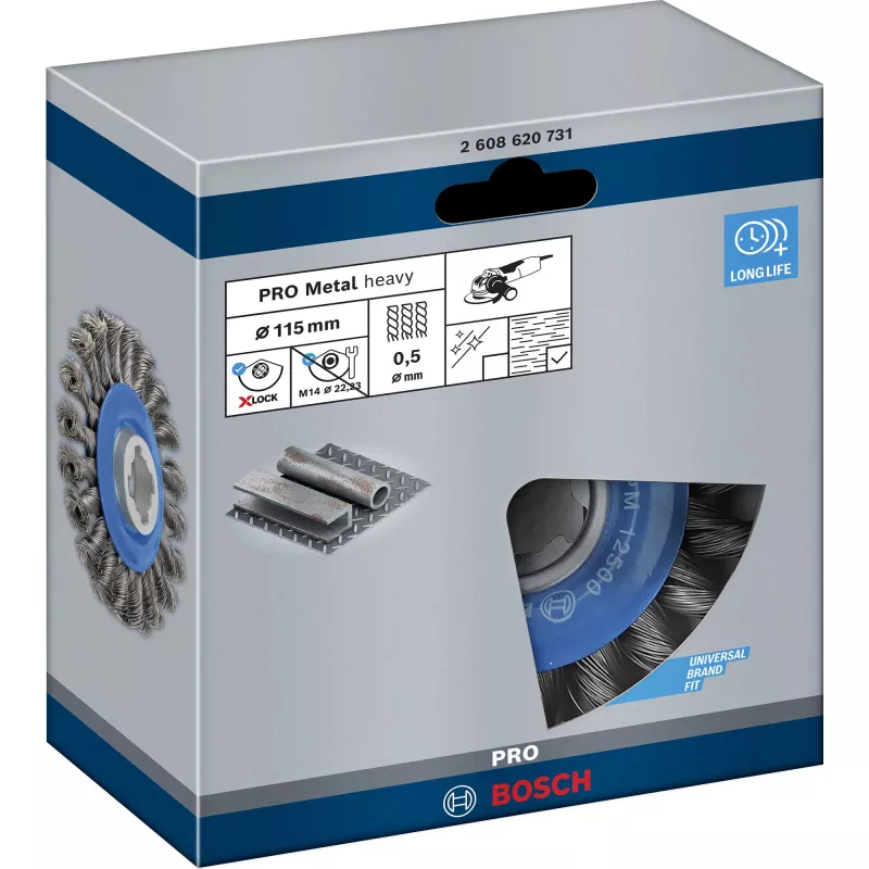 Bosch 2 608 620 731 leņķa slīpmašīnas piederums Stiepļu ritenis