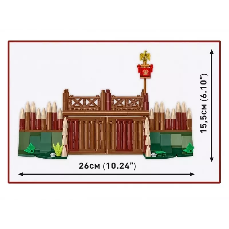 Cobi būvkomplekts Imperium Romanum — Romas nometnes vārti, 591 detaļa