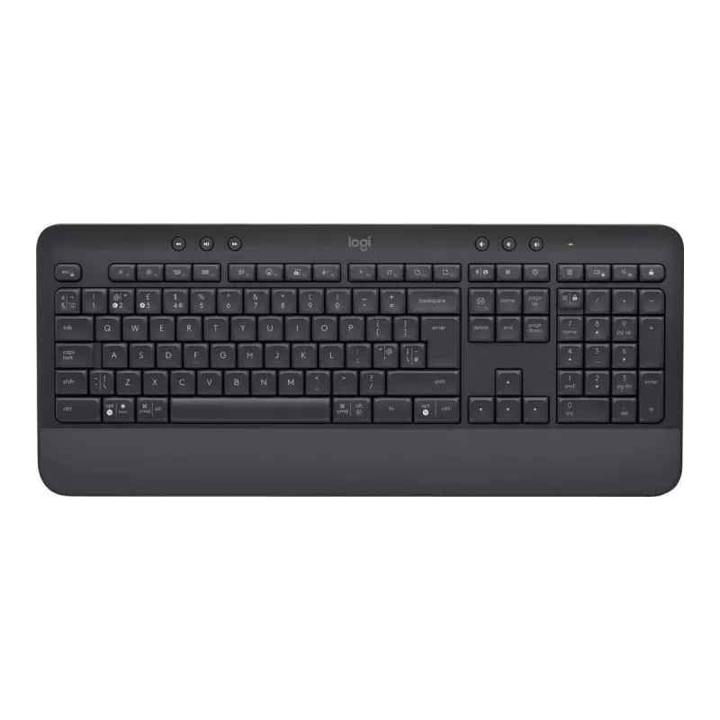 Logitech Signature K650 - Tastatūra - Bezvadu - Bluetooth 5.1 - QWERTZ - Zviedru - Grafīta