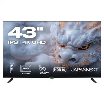 109,2cm/43 (3840x2160) JAPANNEXT JN-IPS430UHD60F 16:9 IPS 60Hz HDMI USB WLAN Speaker Melns