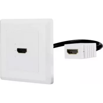 Renkforce RF-4538136 HDMI adapteris[1x HDMI ligzda - 1x HDMI ligzda] Balts Ar zeltītiem kontaktiem - Adapteris - Digitālais/Displeja/Video