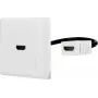 Renkforce RF-4538136 HDMI adapteris[1x HDMI ligzda - 1x HDMI ligzda] Balts Ar zeltītiem kontaktiem - Adapteris - Digitālais/Displeja/Video